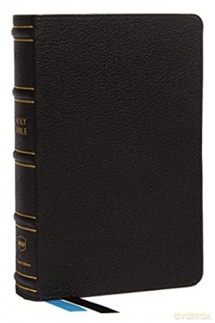 NKJV, Compact Bible, Maclaren Series, Genuine Leather, Black, Comfort Print: Holy Bible, New King James Version - Bibles - Thomas Nelson [KSIĄŻKA]