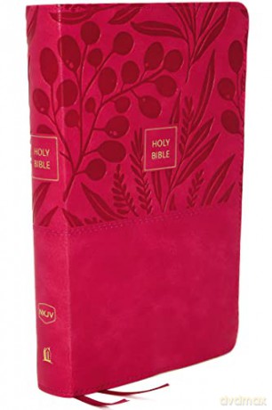 NKJV, End-of-Verse Reference Bible, Personal Size Large Print, Leathersoft, Pink, Thumb Indexed, Red Letter, Comfort Print: Holy Bible, New King James Version - Thomas Nelson [KSIĄŻKA]
