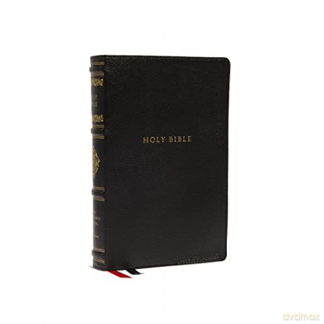 NKJV, Personal Size Reference Bible, Sovereign Collection, Genuine Leather, Black, Red Letter, Comfort Print: Holy Bible, New King James Version - Bibles - Thomas Nelson [KSIĄŻKA]