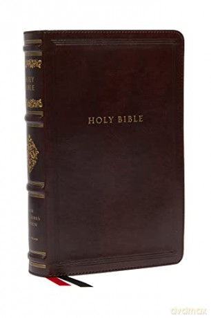 NKJV, Personal Size Reference Bible, Sovereign Collection, Leathersoft, Brown, Red Letter, Thumb Indexed, Comfort Print: Holy Bible, New King James Version - Bibles - Thomas Nelson [KSIĄŻKA]