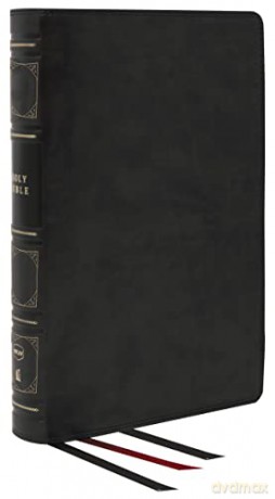 NKJV, Reference Bible, Classic Verse-by-Verse, Center-Column, Genuine Leather, Black, Thumb Indexed, Red Letter, Comfort Print: Holy Bible, New King James Version - Bibles - Thomas Nelson [KSIĄŻKA]