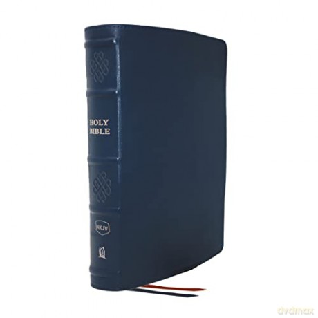 NKJV, Single-Column Reference Bible, Genuine Leather, Blue, Comfort Print: Holy Bible, New King James Version - Bibles - Thomas Nelson [KSIĄŻKA]