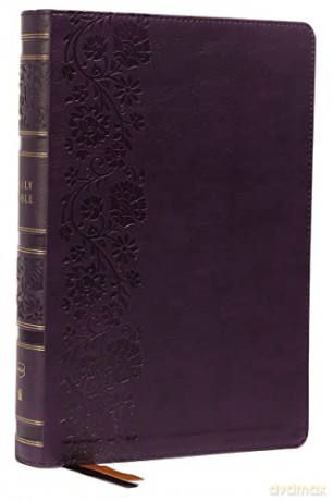 NKJV, Single-Column Wide-Margin Reference Bible, Leathersoft, Purple, Red Letter, Comfort Print: Holy Bible, New King James Version - Bibles - Thomas Nelson [KSIĄŻKA]