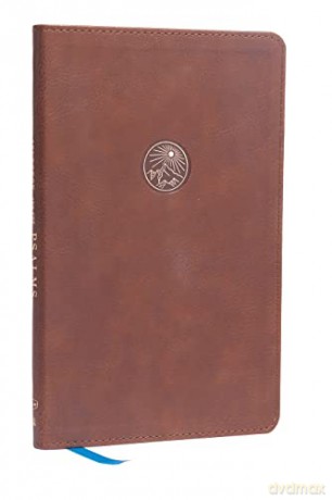 NKJV, Spurgeon and the Psalms, Maclaren Series, Leathersoft, Brown, Comfort Print: The Book of Psalms with Devotions from Charles Spurgeon - Bibles - Thomas Nelson [KSIĄŻKA]