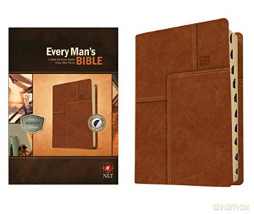 NLT Every Man's Bible, Deluxe Messenger Edition: New Living Translation, Deluxe Messenger Edition - Dean Merrill [KSIĄŻKA]