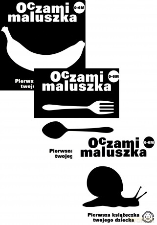 Oczami maluszka: Banan, Sztućce, Ślimak Pakiet [3xKSIĄŻKA]