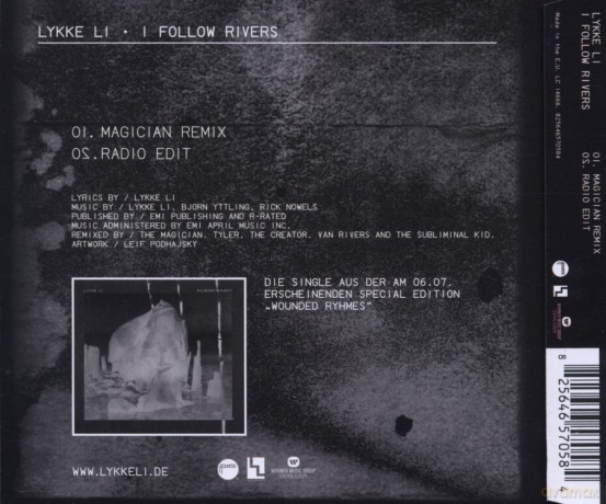 Lykke Li: I Follow Rivers (2track) [CD]