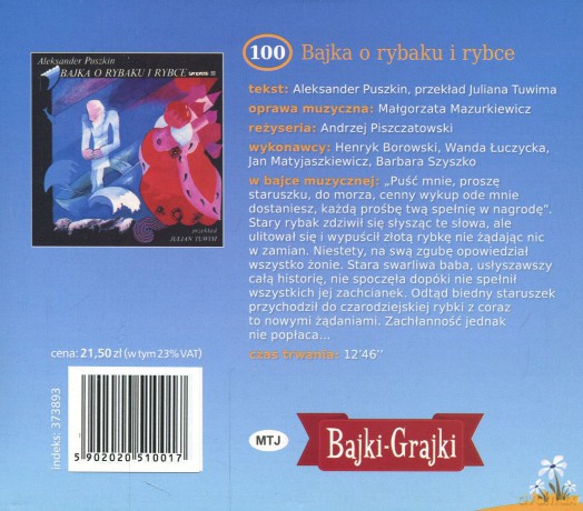 Bajka o rybaku i rybce [AUDIOBOOK] [CD]