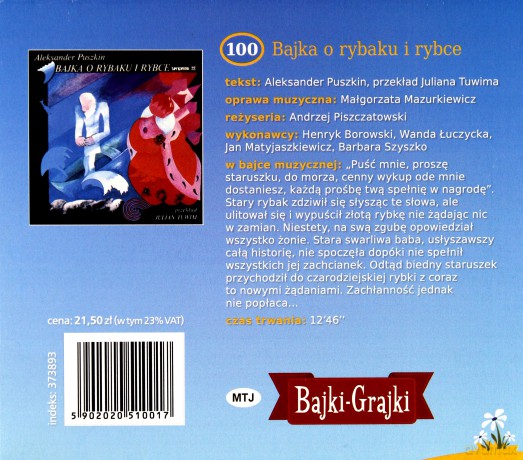 Bajka o rybaku i rybce [AUDIOBOOK] [CD]
