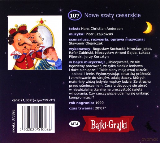 Nowe szaty cesarskie [AUDIOBOOK] [CD]