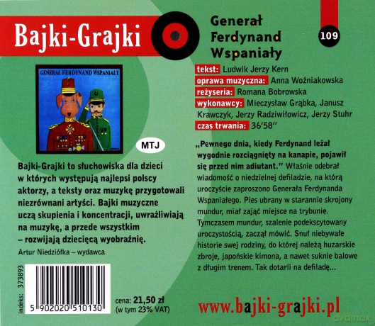 Generał Ferdynand Wspaniały [AUDIOBOOK] [CD]