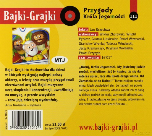 Przygody Króla Jegomości [AUDIOBOOK] [CD]