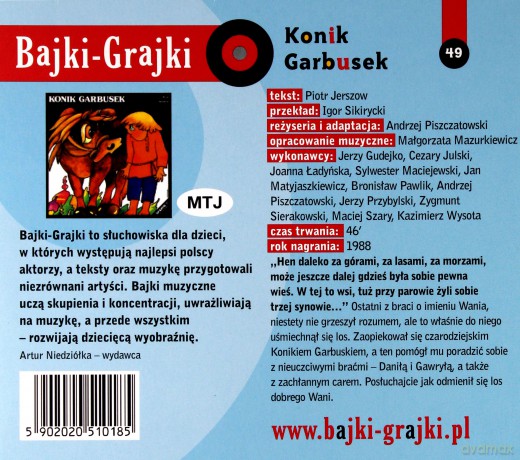 Konik Garbusek [AUDIOBOOK] [CD]