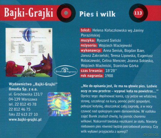 Pies i wilk [AUDIOBOOK] [CD]