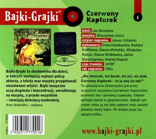 Czerwony Kapturek [AUDIOBOOK] [CD]