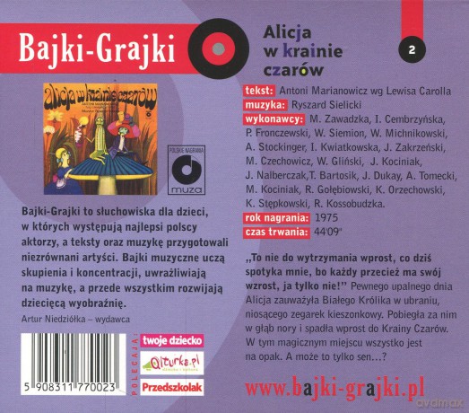 Alicja w krainie czarów [AUDIOBOOK] [CD]
