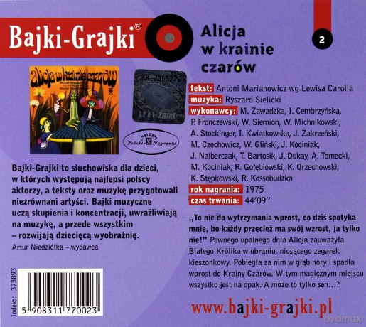 Alicja w krainie czarów [AUDIOBOOK] [CD]