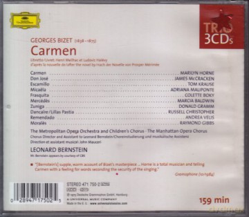 Bernstein Met: Bizet Carmen [3CD]