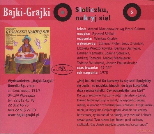Stoliczku, nakryj się! [AUDIOBOOK] [CD]