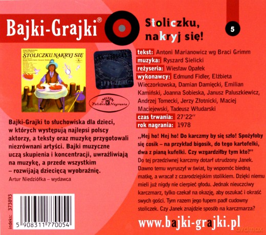 Stoliczku, nakryj się! [AUDIOBOOK] [CD]
