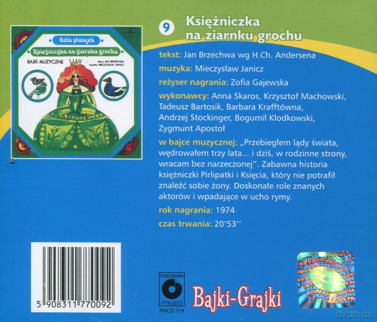 Księżniczka na ziarnku grochu [AUDIOBOOK] [CD]