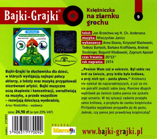 Księżniczka na ziarnku grochu [AUDIOBOOK] [CD]