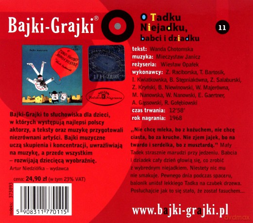 O Tadku niejadku, babci i dziadku [AUDIOBOOK] [CD]