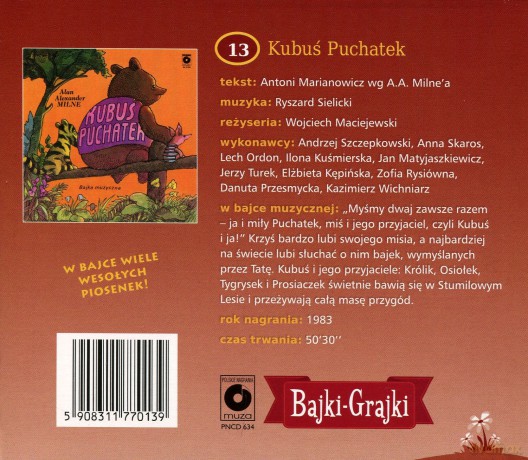 Kubuś Puchatek - Antoni Marianowicz wg A.A. Milne'a [AUDIOBOOK] [CD]