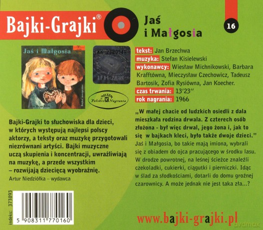 Jaś i Małgosia [AUDIOBOOK] [CD]