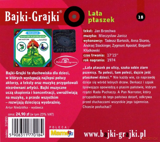 Lata ptaszek [AUDIOBOOK] [CD]