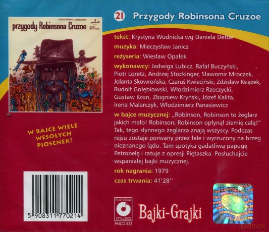 Przygody Robinsona Cruzoe - Krystyna Wodnicka wg Daniela Defoe [AUDIOBOOK] [CD]