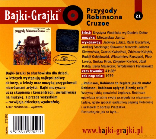 Przygody Robinsona Cruzoe - Krystyna Wodnicka wg Daniela Defoe [AUDIOBOOK] [CD]