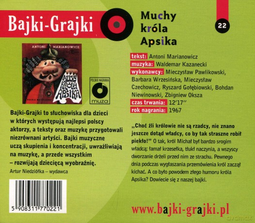 Muchy króla Apsika [AUDIOBOOK] [CD]