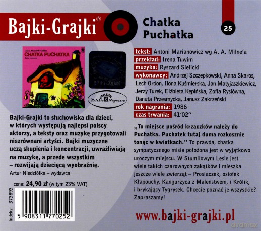 Chatka Puchatka [AUDIOBOOK] [CD]