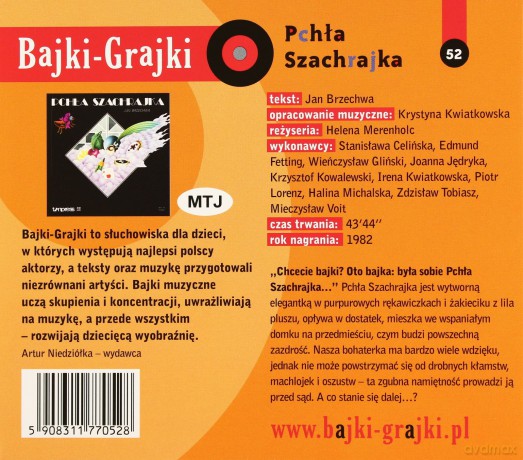 Pchła Szachrajka - Jan Brzechwa [AUDIOBOOK] [CD]