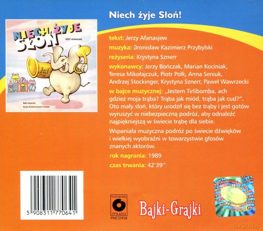 Niech żyje Słoń [AUDIOBOOK] [CD]