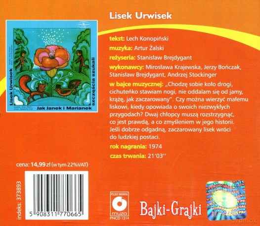 Lisek Urwisek - Lech Konopiński [AUDIOBOOK] [CD]