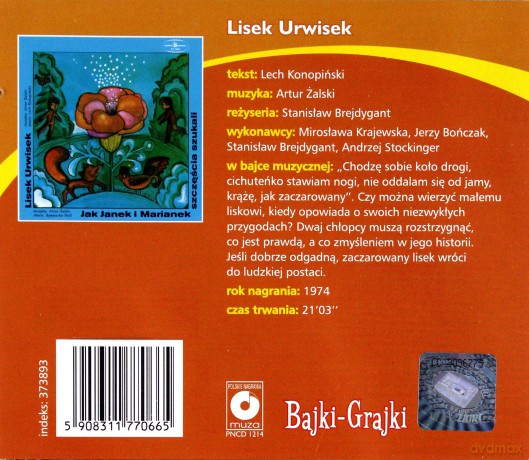 Lisek Urwisek - Lech Konopiński [AUDIOBOOK] [CD]