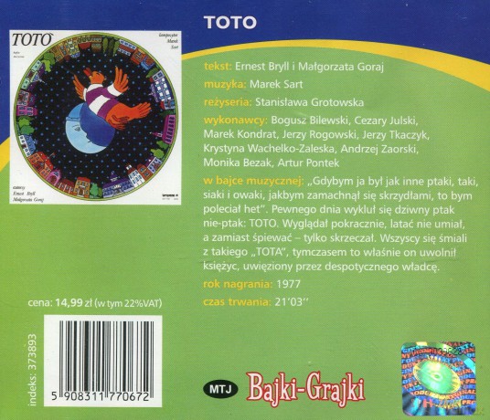 TOTO - Ernest Rryll i Małgorzata Goraj [AUDIOBOOK] [CD]