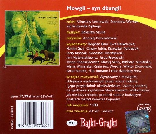 Mowgli - syn dżungli [AUDIOBOOK] [CD]