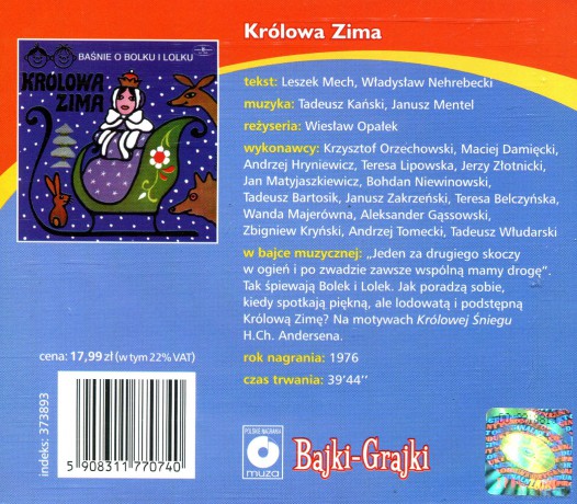Królowa Zima [AUDIOBOOK] [CD]