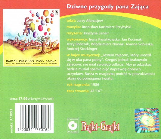 Dziwne przygody pana Zająca [AUDIOBOOK] [CD]