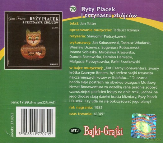 Ryży Placek i trzynastu zbójców [AUDIOBOOK] [CD]