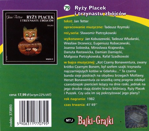 Ryży Placek i trzynastu zbójców [AUDIOBOOK] [CD]