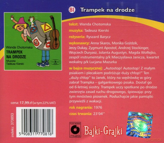 Trampek na drodze [AUDIOBOOK] [CD]