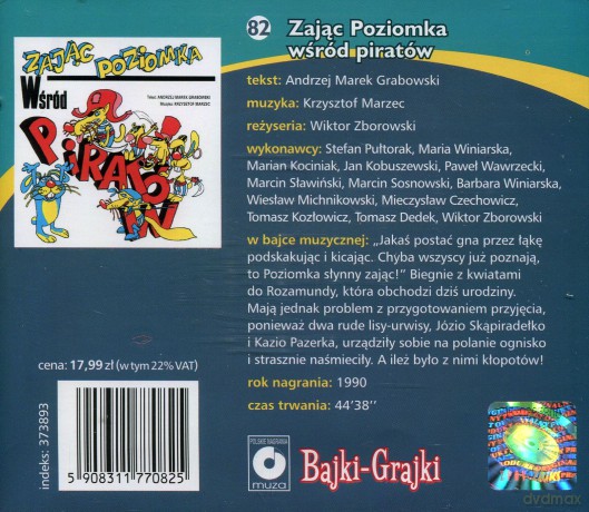 Zając Poziomka wśród piratów [AUDIOBOOK] [CD]