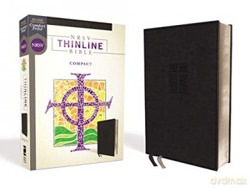 NRSV, Thinline Bible, Compact, Leathersoft, Black, Comfort Print [KSIĄŻKA]