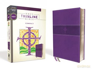 NRSV, Thinline Bible, Compact, Leathersoft, Purple, Comfort Print [KSIĄŻKA]