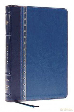 NRSVCE, Great Quotes Catholic Bible, Leathersoft, Blue, Comfort Print: Holy Bible - Catholic Bible Press [KSIĄŻKA]