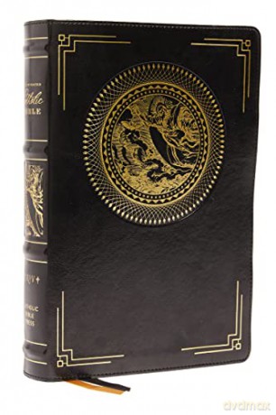 NRSVCE, Illustrated Catholic Bible, Leathersoft, Black, Comfort Print: Holy Bible - Catholic Bible Press [KSIĄŻKA]